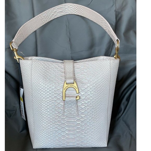 NWT Dooney and Bourke Brynn Pink Pearl Bucket Bag - Picture 1 of 8